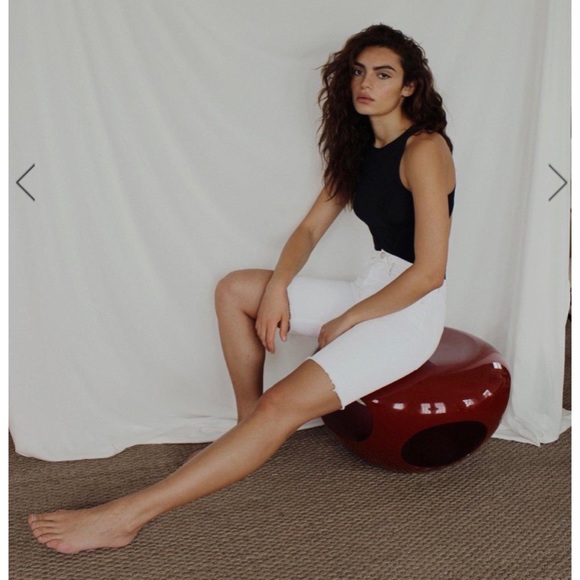 rag & bone Pants - Rag & Bone White Denim Shorts